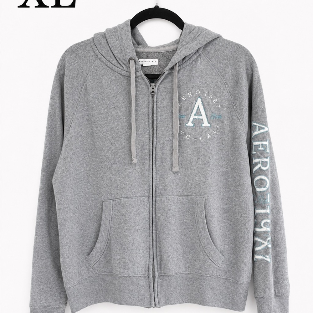 Aeropostale Gray Pullover Hoodie